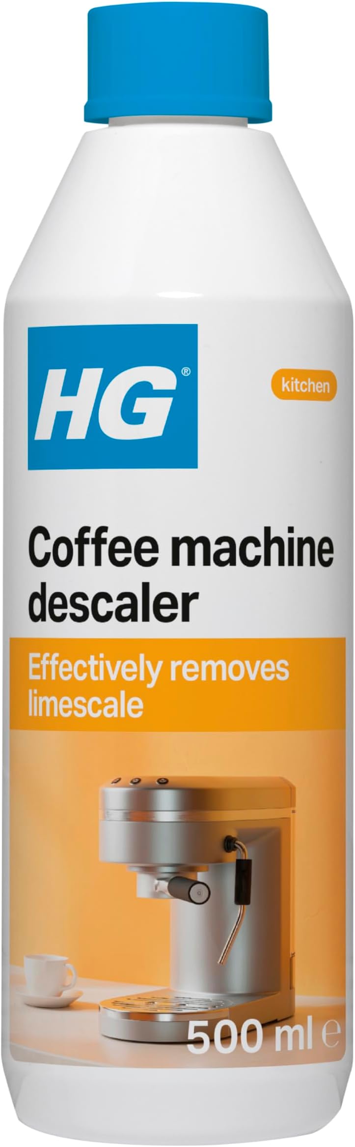 HG Coffee Machine Descaler 500ml, Tough Scale Remover for Espresso Machines
