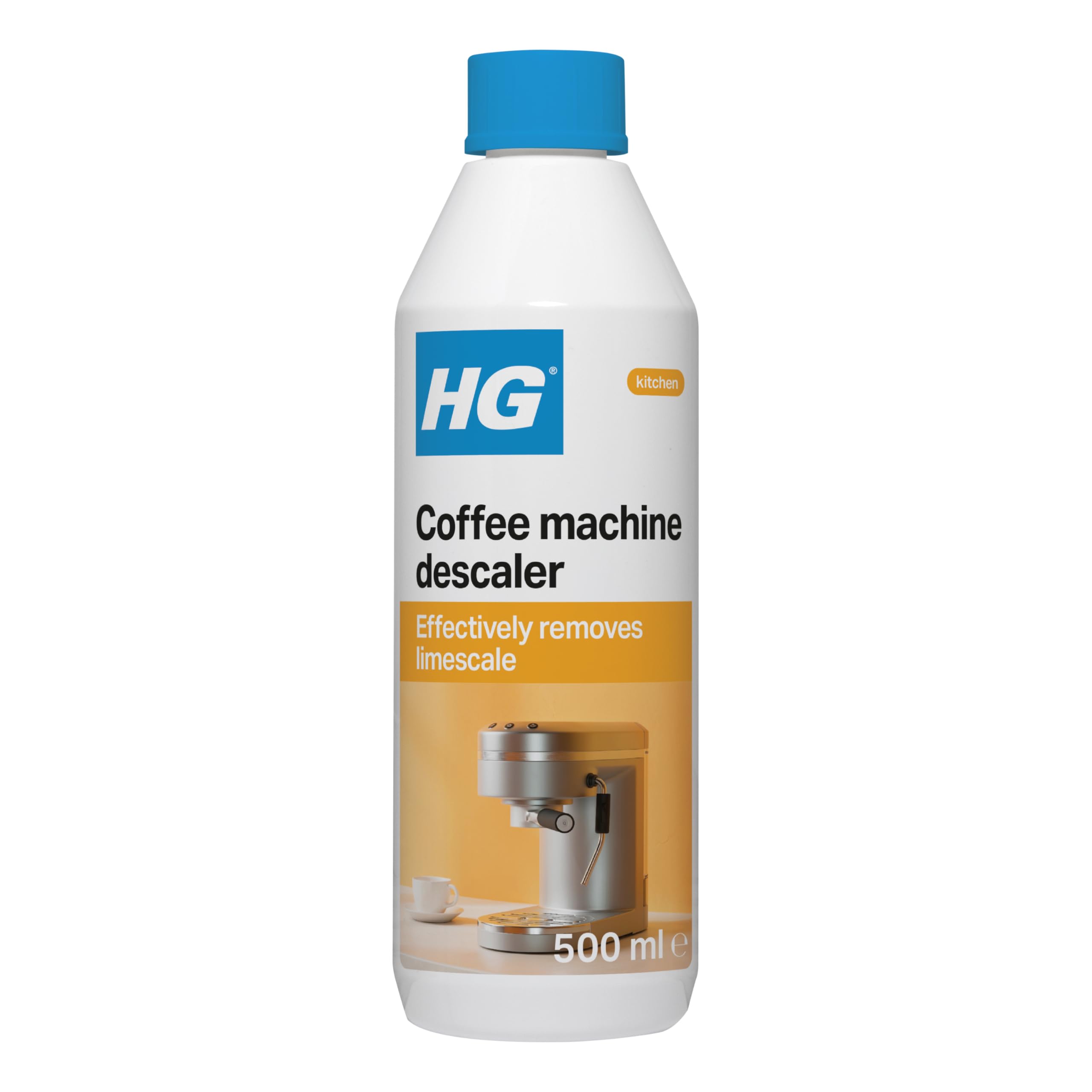 HG Coffee Machine Descaler, Tough Scale Remover for Espresso & Pod Machines – 500ml