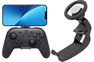 NBCP Controller Phone Mount - Enhance Gaming Comfort with Magnetic Holder for Switch Pro Controller