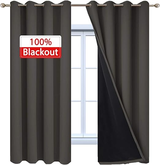 Amazon Com Yakamok 100 Blackout Curtains 72 Inches Long 2 Thick
