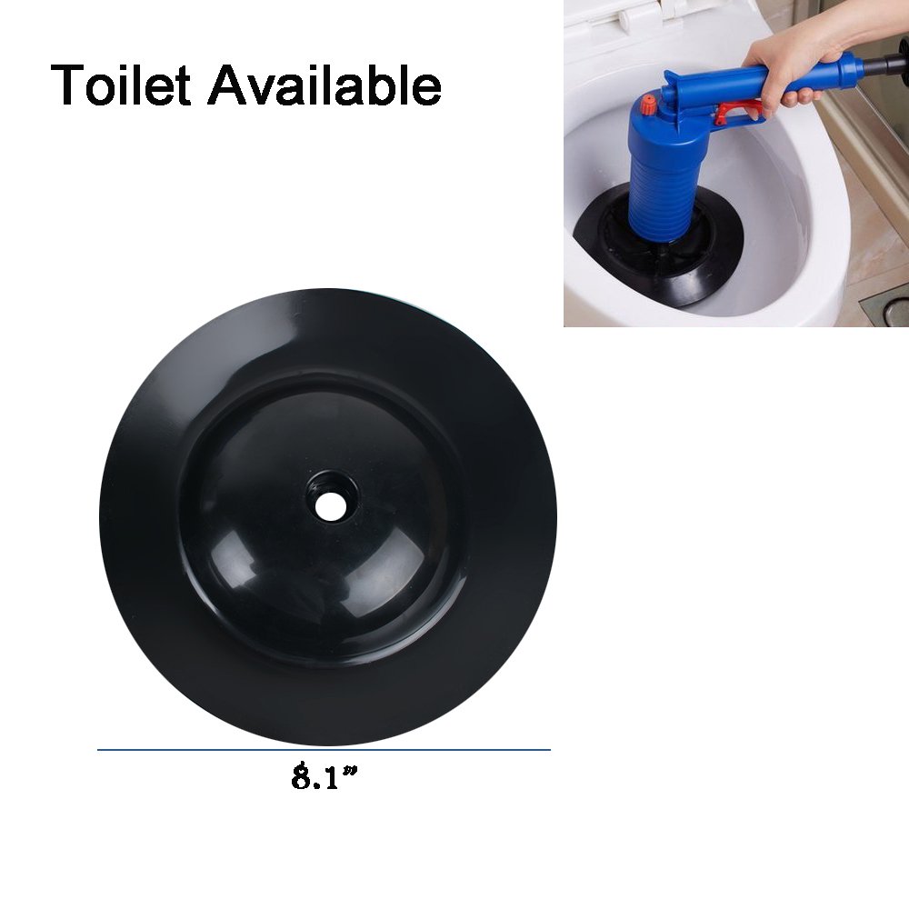 Zorvo High pressure Drain Pump Pipe Dredge Cleaning Tool Dredging Home plunger for Unclog Toilet Bathtub Sink Floor Drain Cleaner Blaster with 4 Blocked Head