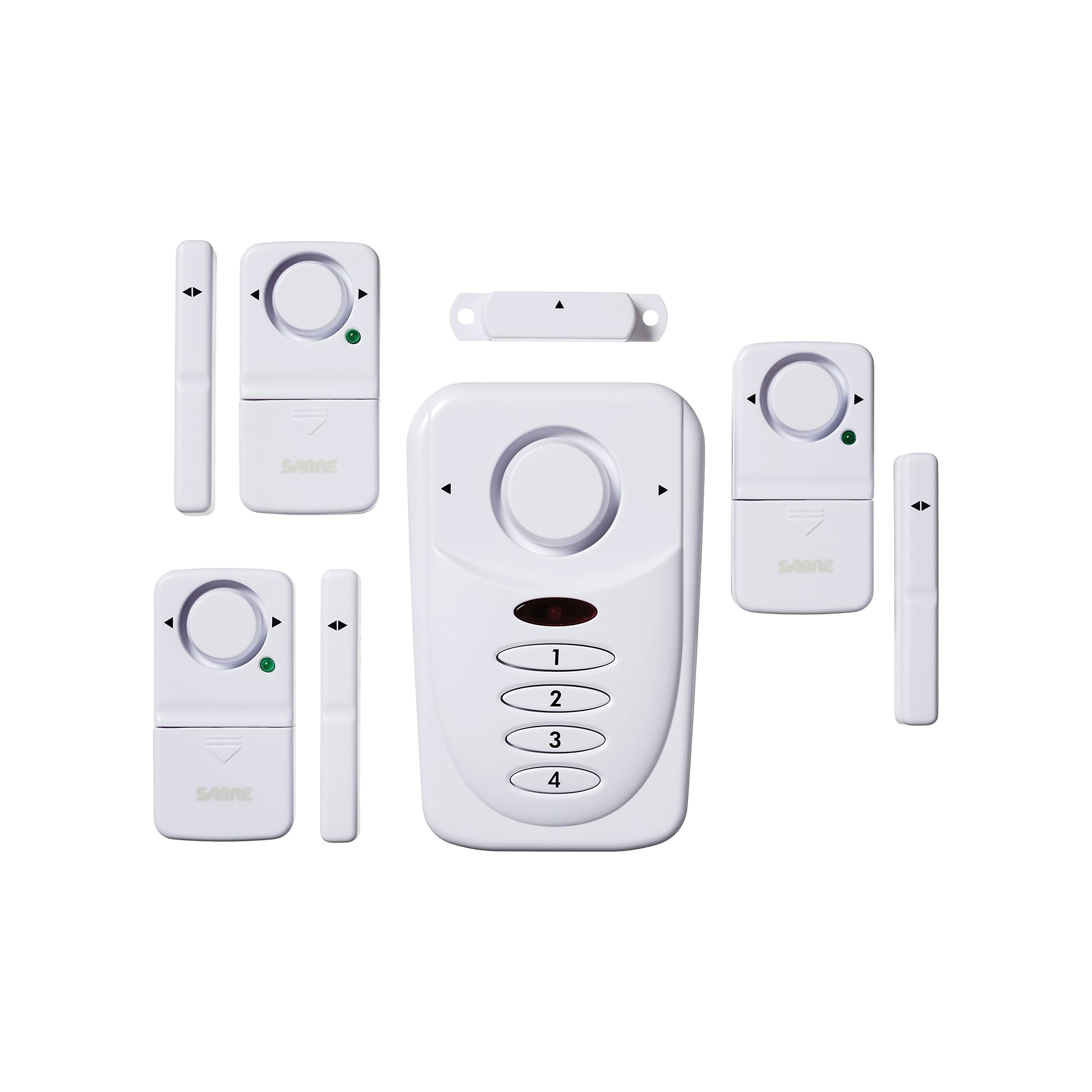 Sabre HS-WAK-UK Loud 120 Db Wireless Home Security Burglar Alarm Kit | Easy Diy Installation For Windows Or Doors With Siren, Disarm Or Chime Modes And Entry/Exit Delay Settings | 3 Pack