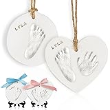 Baby Handprint Footprint Ornament Keepsake Kit - Newborn Imprint Ornament Kit for Baby Girl, Boy - Personalized New Baby Gift