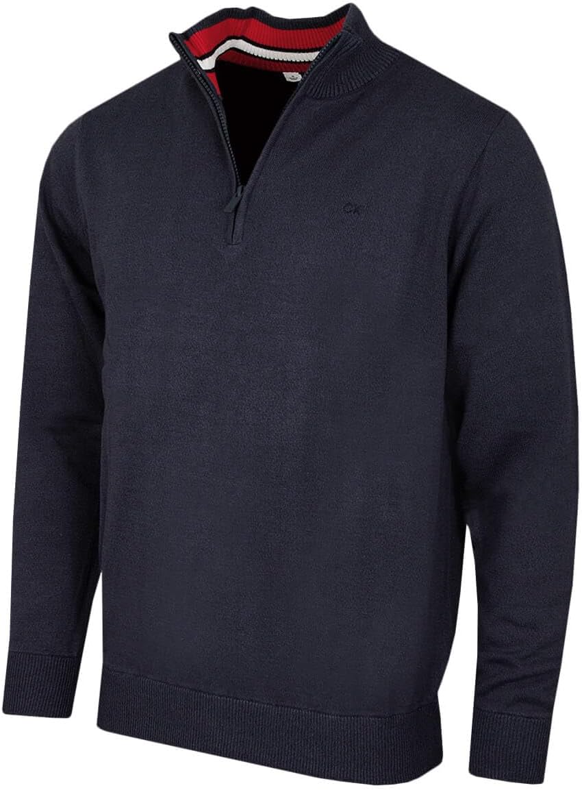 Calvin Klein Mens Campus Sport Sweater Denim Marl M