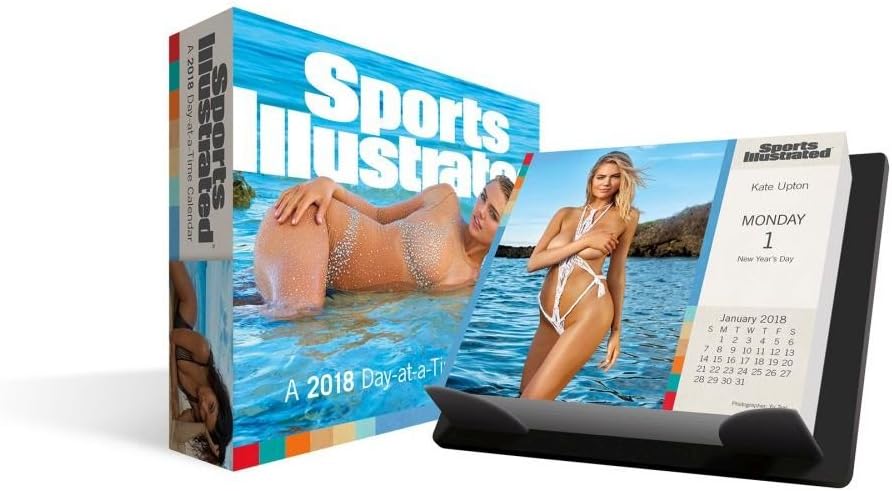 Sports Illustrated Swimsuit Calendar 2018 -- Deluxe Day-at-a-Time Sports Illustrated Swimsuit Box Calendar Desk (6x5x2 Inches)