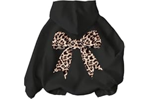 Floerns Cute Hoodies for Girls Graphic Fleece Long Sleeve Hooded Sweatshirts Kids Clothes Tops