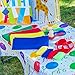 Voucchi 4 in 1 Outdoor Games for Kids, Potato Sack Race, Egg & Spoon Race, 3 Legged Race & Bean Bag Toss, Backyard Party & Picnic Fun for All