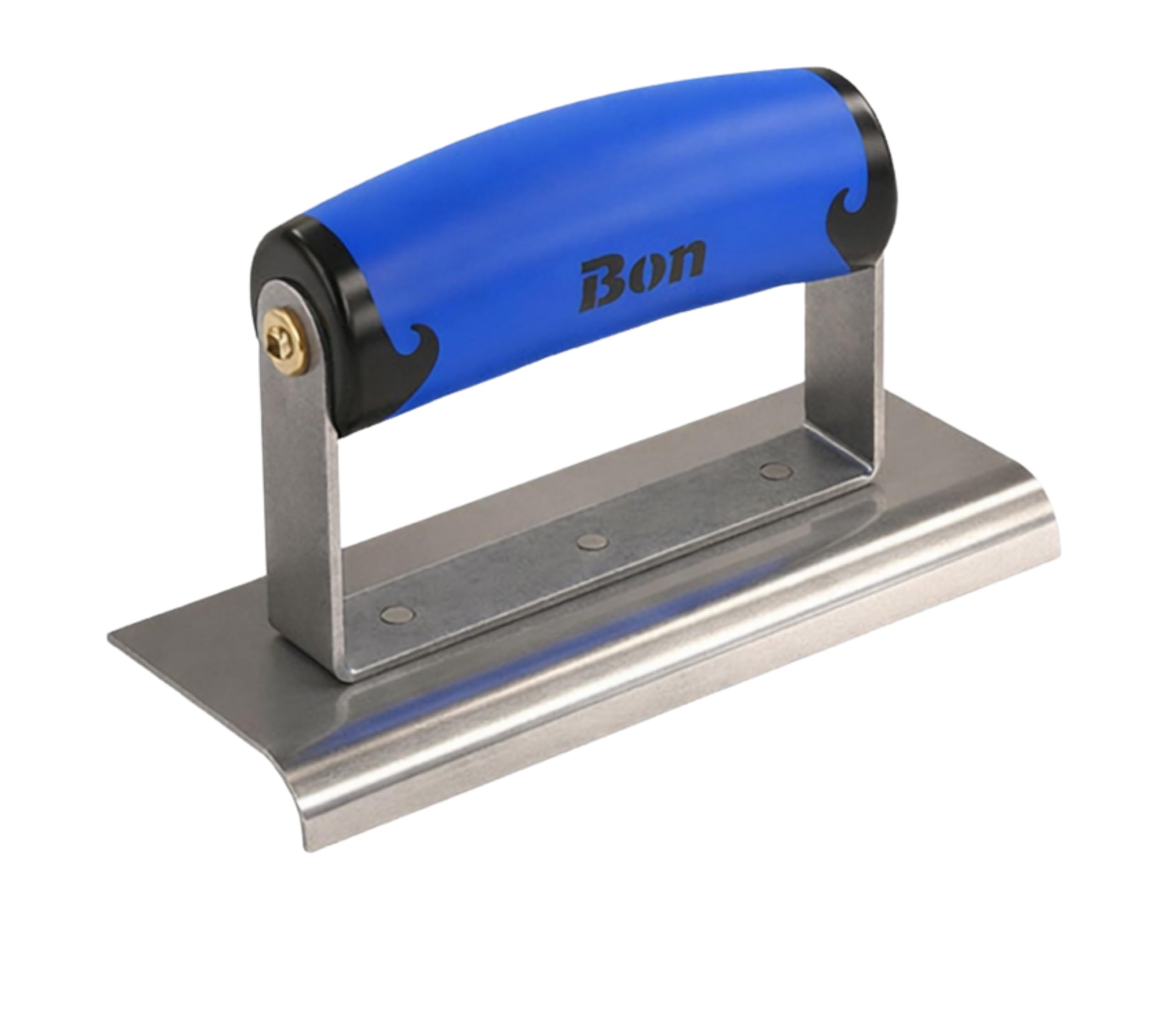 Bon 62-435 6/2-inch Stainless Steel Concrete Sidewalk Edger with 3/8-inch Radius and 1/2-inch Deep Comfort Grip Handle