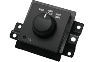 Vkinman 4x4 Switch 4WD Four Wheel Drive Selector Switch Transfer Case Control Switch Replacement for Dodge Dakota Ram1500 250