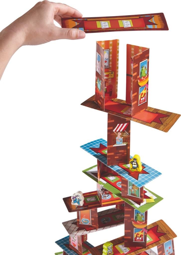 HABA Rhino Hero Super Battle, Pink and White, Small (10.75" x 14.57" x 2.16") - Image 5