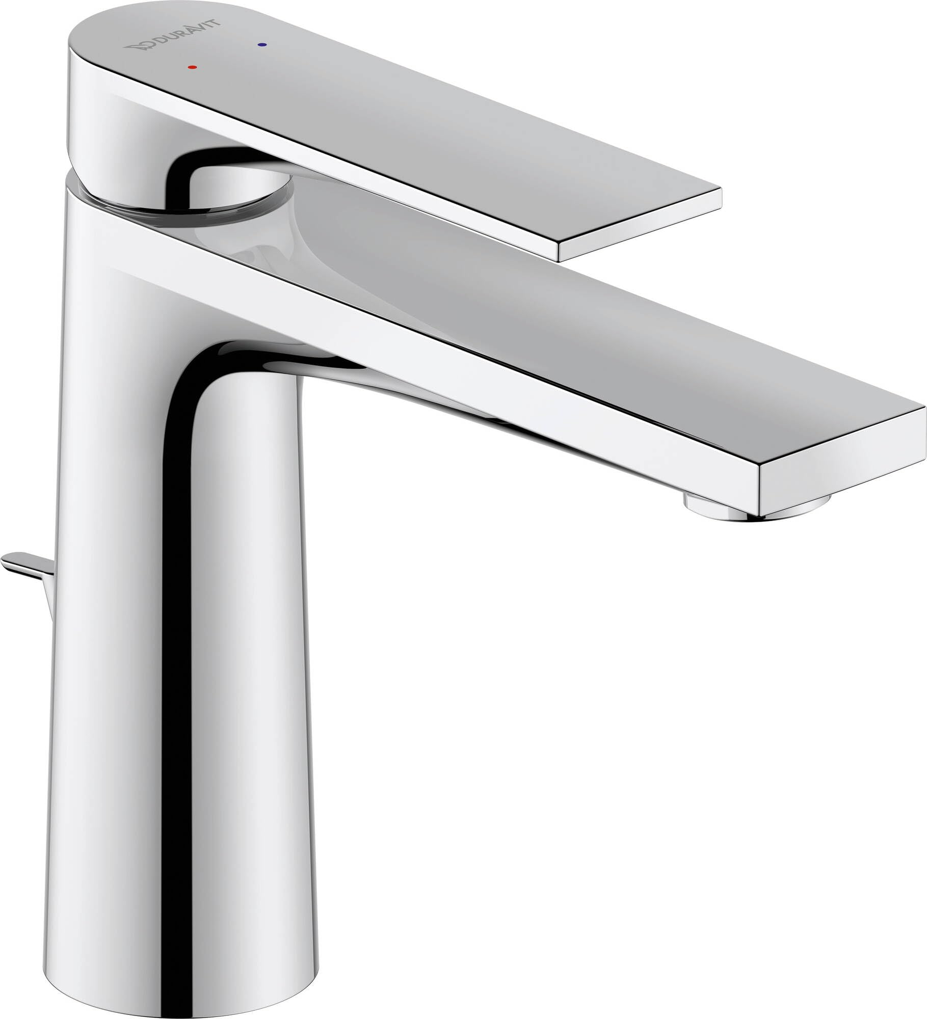 Duravit Tulum Basin Mixer Tap Medium (Spout Height 122mm) Bathroom Tap with Pop Up Waste Basin Mixer Tap Chrome
