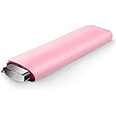 Lejorain Travel Mini Umbrella for Purse - Black Compact Durable Cool Teflon Light Weight Flat Backpacking Umbrella Portable Paraguas