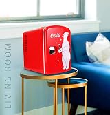 Koolatron Coca Cola Mini Fridge 4L 6 Can Desk Top Red AC DC Portable view 2