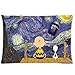 Personalized Cute Snoopy With Tardis Of Doctor Who Starry Night Background Pillowcase Standard 16x24 Inch Two Sides Zippered Pillow Cover