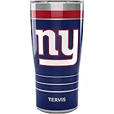 Tervis Traveler NFL New York Giants - MVP Triple Insulated Tumbler Travel Cup Keeps Drinks Cold & Hot, 20oz, Stainless Steel