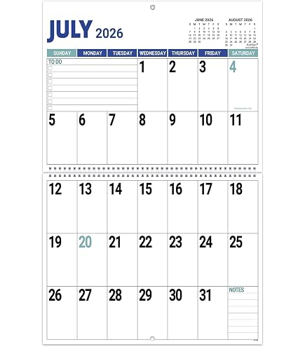 Amazon.com: Wall Calendar 2026-2027, Nekmit 2026 Calendar from