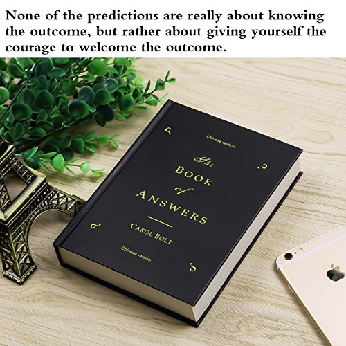 ATESSON Novelty Magic Divination Notebook of Answers Dispel Puzzles Self-Healing Tell You Answers Journal Notebook (Chinese and English Version) - Black - Thumbnail 4