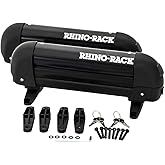 Rhino-Rack Carrier for Skis, Snowboards, Fishing Rods, Paddles, Skateboards, Water Skis, Wakeboard & More, Universal Mounting