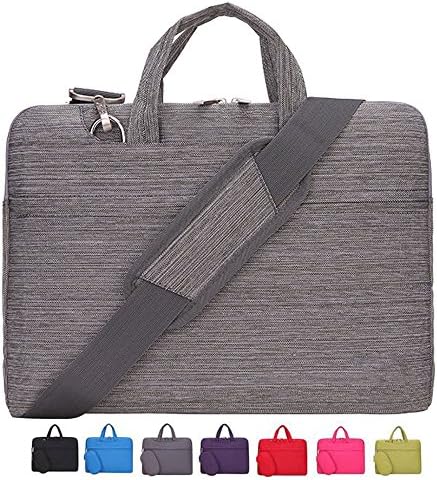 CROMI Laptop Case, Slim Briefcase Commuter Bag Business Sleeve Carrying Handle Bag Nylon Notebook Shoulder Messenger Bag