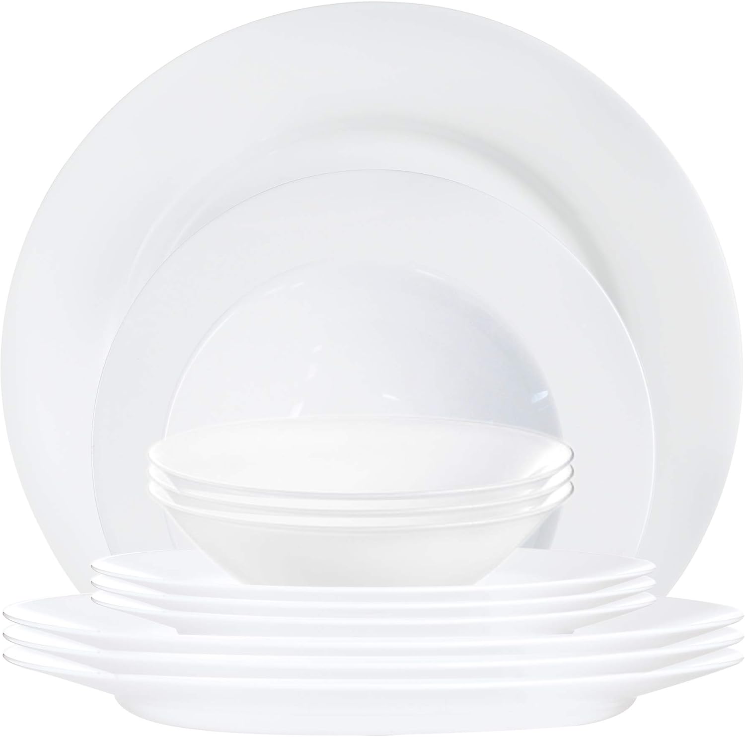 Luminarc 12 Piece Everyday Dinnerware Set, 1, White Amazon.co.uk