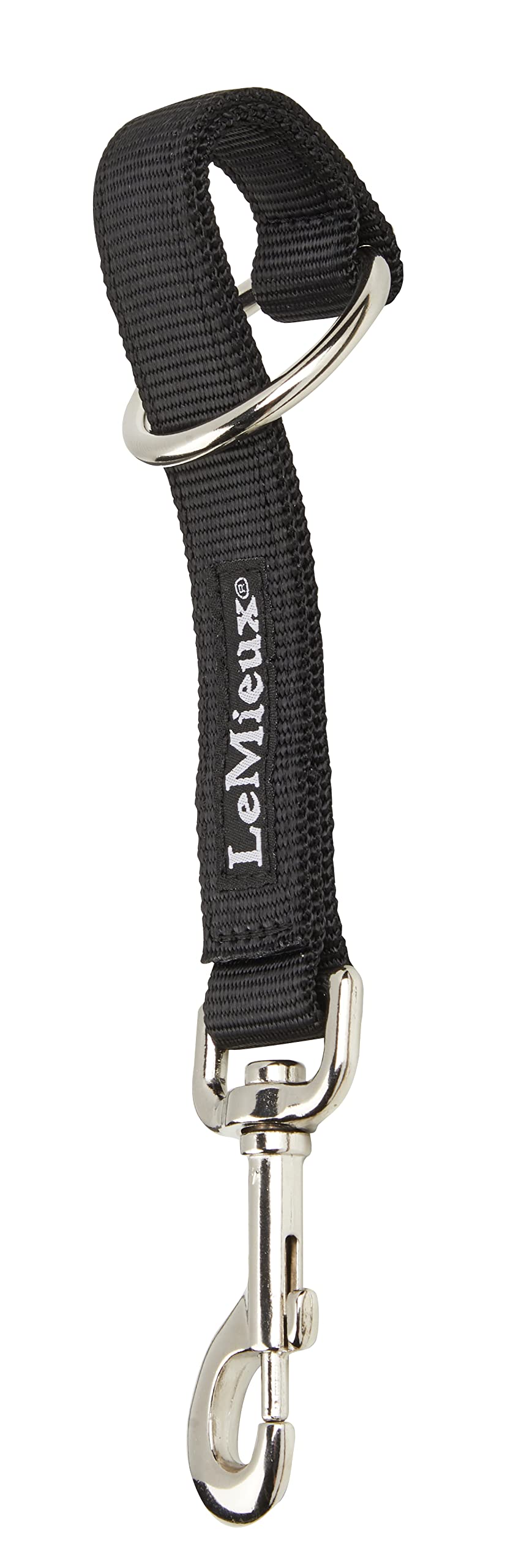 LeMieux Hook & Loop Strap - Black - Tough Nylon with Solid Metal Fittings - One Size