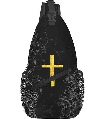 Gesey-R4T Christian Religious Bible Verse The Lord is My Rock Pattern Casual School Backpack Bag, Laptop Hiking Travel Shoulder Daypack College Bookbag for Men Woman Girls Boys Teens, Black, One Size