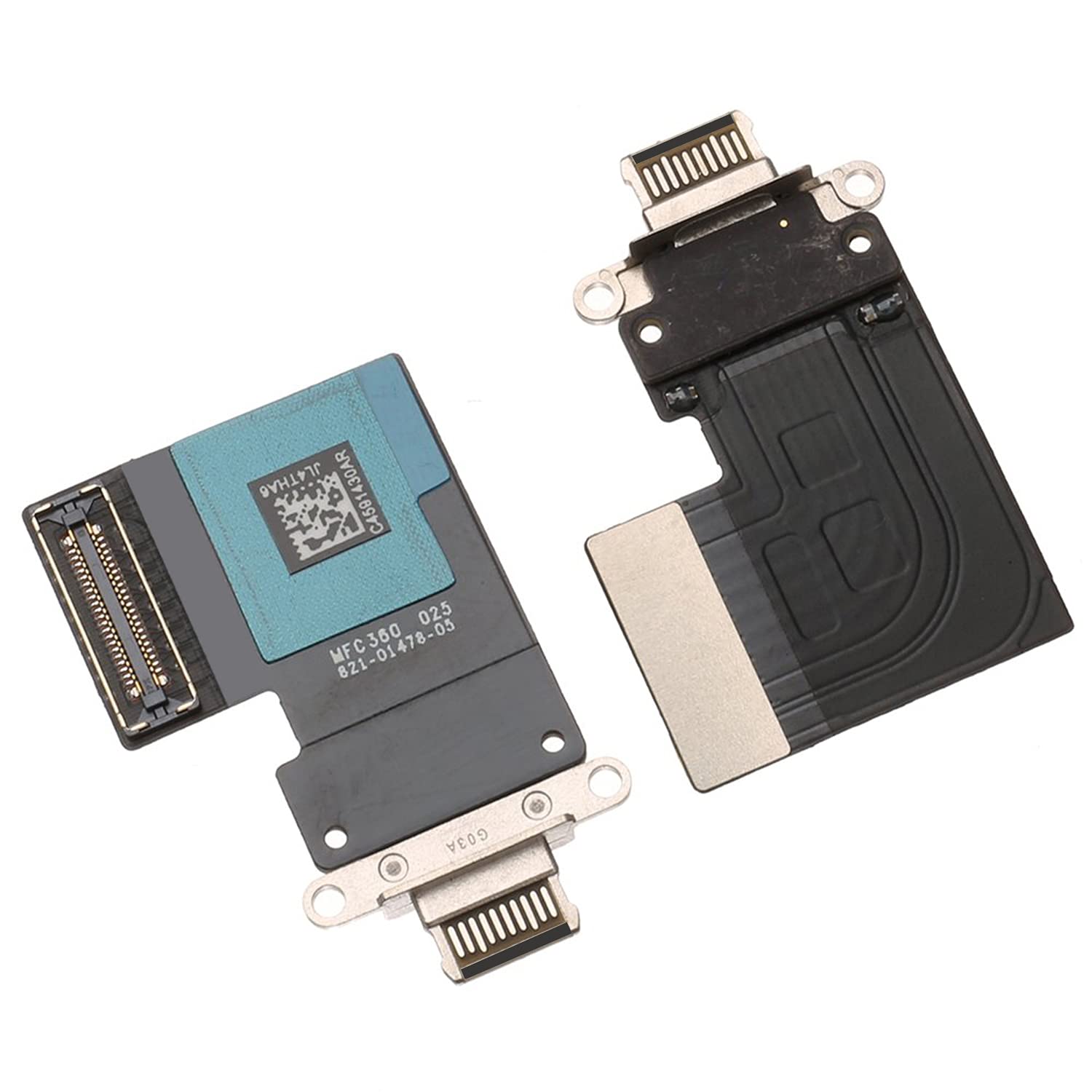 T Phael Dock Connector Replacement Compatible with iPad Pro 11 inch 2018 A1979 A1980 A2013 A1934 | iPad Pro 12.9 inch 3rd 2018 A1876 A1895 A1983 A2014 Charging Port Assembly Flex Cable(Black)