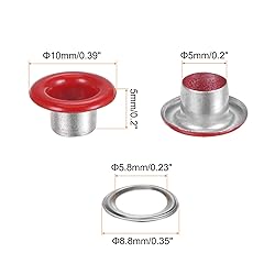 HARFINGTON 200 Set Color Round Grommets 5mm