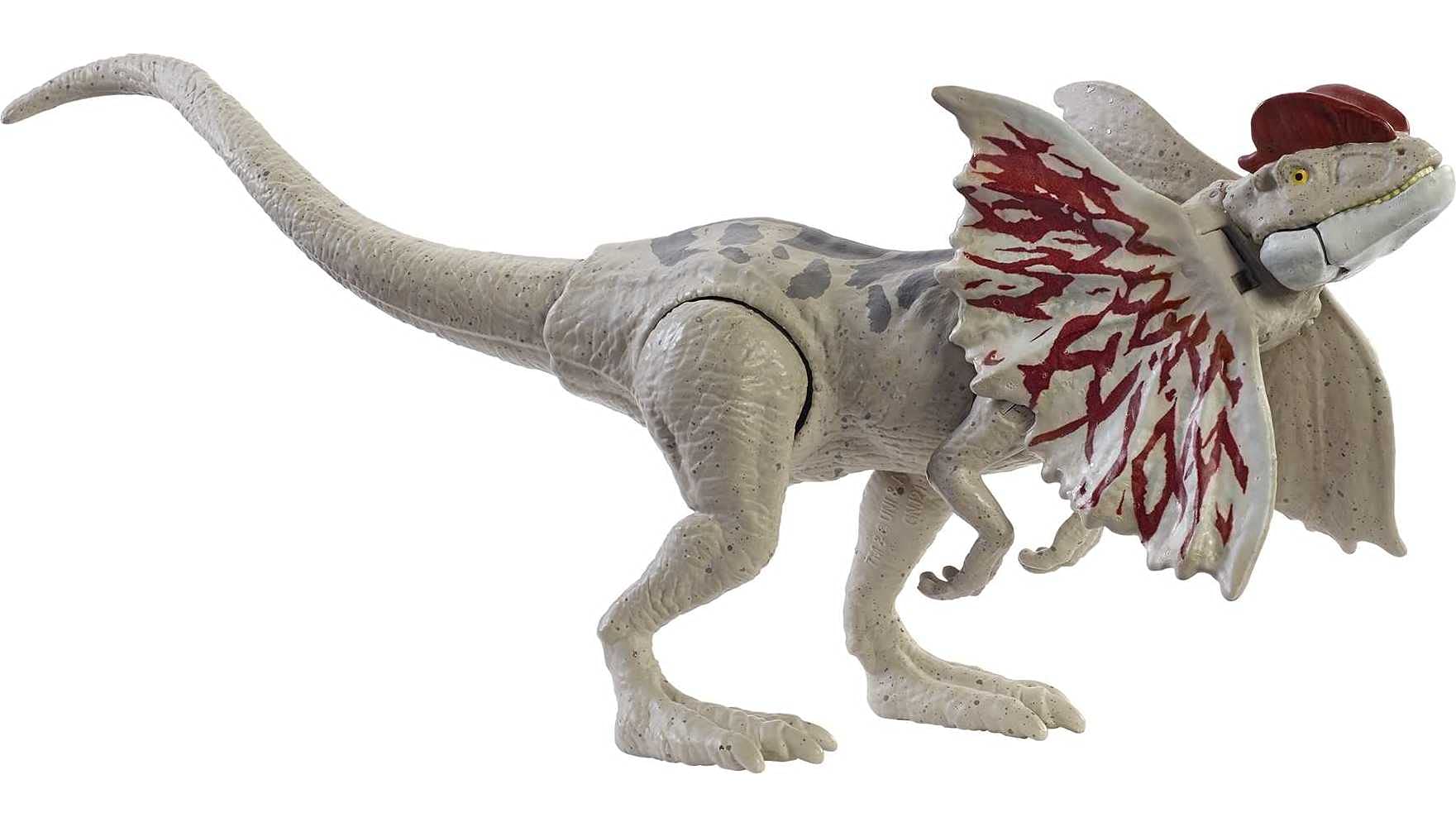 Jurassic World GWY30​ Fierce Force Dilophosaurus Dinosaur Action Figure Movable Joints, Kids Gift Ages 3 Years & Older ​, Multicolor, 12.0 cm*5.0 cm*20.0 cm