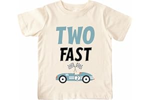 Songbird Celebrations 2nd Birthday Boy Shirt – Two Fast Vintage Race Car Baby Boy Birthday Tee