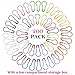 QMAY 200 Pieces Multi-Colored Bulb Pins Calabash Pin Gourd Pins Safety Pins with Craft Home Clothing Accessories and DIY Project, Perfect Knitting Markers, 10 Colors …