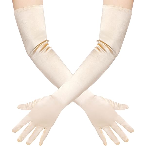 Amazon.com: 2pcs Lace Gloves, 23.6inch Long Opera Gloves