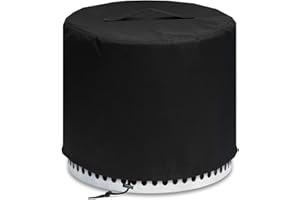MAVINCHER Fire Pit Cover for Solo Stove Cover Yukon 27 Inch,Yukon Solo Stove Cover,Solo Stove Yukon Cover,600D Heavy Duty Solo Stove Accessories,Solo Yukon Cover,Black, 29" D x 18"