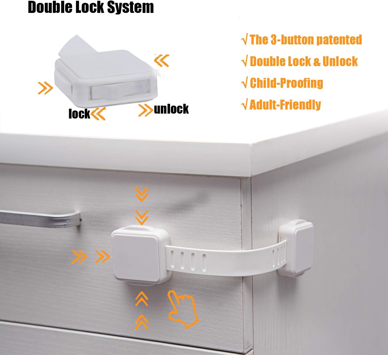 Cabinets Oven Toilet Seat Super Strong 3m Adhesive Fridge Nanaplums Child Safety Locks Window And More Baby Proofing Cabinet Locks With Adjustable Strap For Drawers Door Multi Purpose Use 12 Pack No Drilling