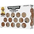 GAMES WORKSHOP 99120199039" Sector Imperialis Sixty Round Bases Action Figure, Black, 32 mm