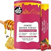 SHE-Lajit Honey Sticks for Women, Strawberry Honey sticks, Natural Energy & Vitality Booster with Shatavari & Saffron for Hor