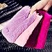 For Samsung Galaxy S6 Edge Plus Case, FLOVEME [Slim Fit] [Bling Diamond] Luxury Winter Soft Warm Faux Rabbit Fur Fuzzy Plush with Crystal Cute Bowknot Back Cover for Girls Xmas Gift, Dark Purple