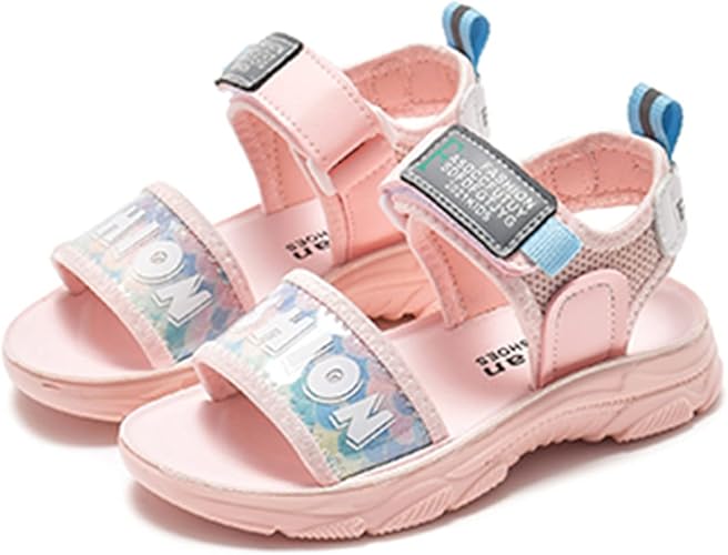 Amazon Klian 子供サンダル キッズサンダル 子供靴 夏 カラフル 厚底 サンダル 履きやすい おしゃれ 女の子 マジックテープ キッズサンダル 子供さんだる 可愛い カジュアル 子供 子ども靴 こども 夏 ジュニア 親子 ビーチ 海 ドレスシューズ