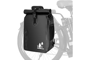 YEEGO DIRECT Bike Panniers,29L Large Capacity Waterproof bike bags, Bike Rack Bag Saddle Bags For Rear Rack Bicycles Commuter Backpack - Black (1 PCS)