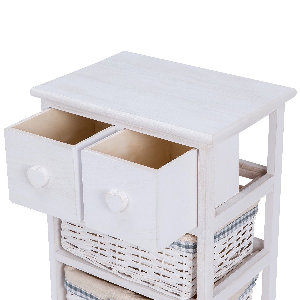 4 Wicker Baskets Chest Cabinet Nightstan Buy Online In Cambodia At Desertcart