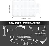 Trintion Office Chair Mat for Carpet 90x120cm Non-Slip PVC Floor Mat view 2