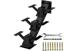 THOOUM Metal Stair Step Stringer, 3 Step Steel Stair Riser for Deck Height 18.9 Inch, Stair Stringer for Outdoor Steps and Outdoor Stairs