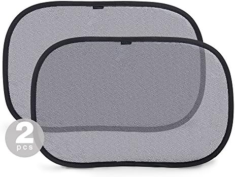 Car Window Shade,2 Pack Gledto Sunshades for Side Window Static Electric Babycare Car Cling Sun Shade for Baby and Pets- No Suction Cups Needed (19"x12")