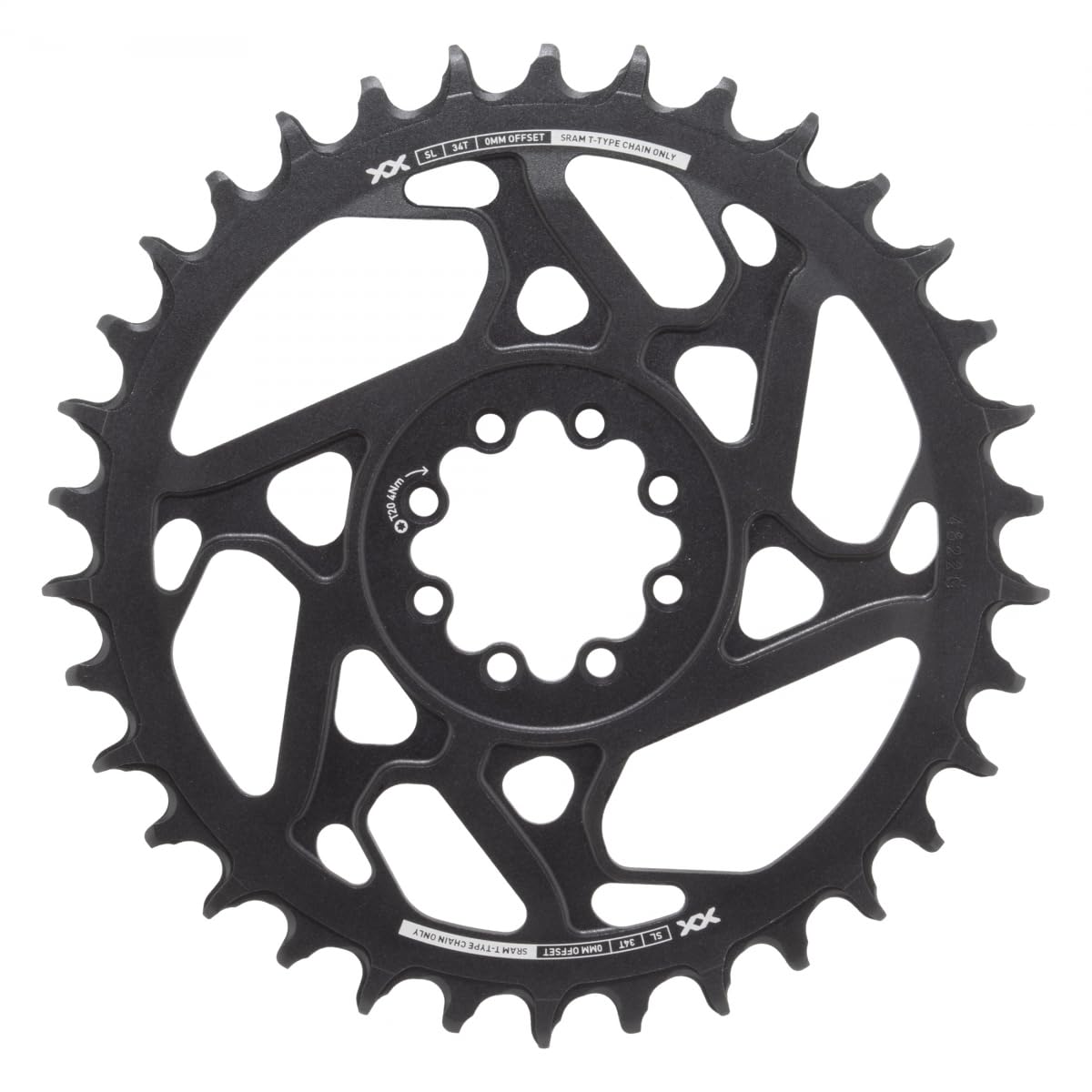 SRAM CR T-TYPE EAGLE 34T DM 0MM BLK XXSL