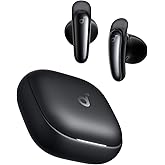 Soundcore Liberty Buds by Anker, Semi-in-Ear Design, Removable Ear Fins, Real-Time Adaptive Noise Cancelling, Fast Charging, Wireless Bluetooth Earbuds,Translation Earbuds, 30H Playtime