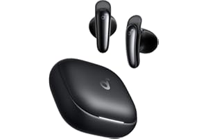 soundcore Liberty Buds by Anker, Semi-in-Ear Design, Removable Ear Fins, Real-Time Adaptive Noise Cancelling, Fast Charging, 