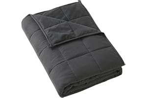 MOTRIP Weighted Blanket 7 Pounds, Soft Cooling Blanket for Hot Sleepers Full Size, Machine Washable Bed Blanket with Premium 