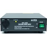 BTECH RPS-30M 30 Amp Compact Regulated Bench Power Supply - 13.8V AC-to-DC Converter with Screw Terminals &amp; Cigarette Plug Output