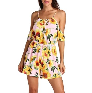 pink cold shoulder jumpsuit