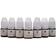 PMU Products Brow Pigment 7 Pack – Microblading Inks – Complete Set Of 7 Shades